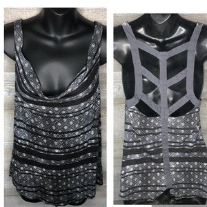 Silence + Noise cage back pattern tank top